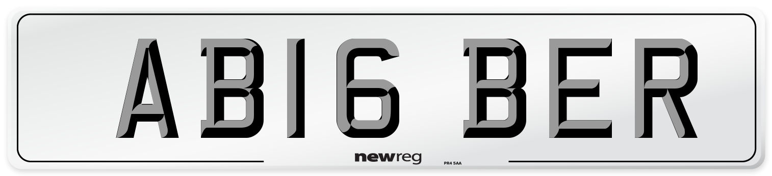 AB16 BER Number Plate from New Reg